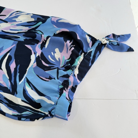 Catherines Blue‎ Floral Button Up 3/4 Sleeve Timeless Blouse Size 4X - Picture 4 of 11